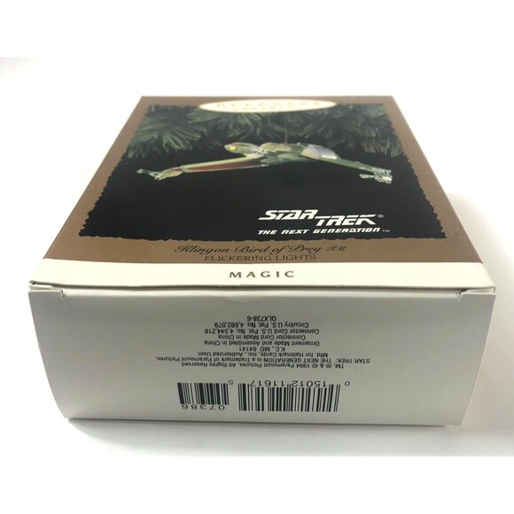 Hallmark Keepsake Ornament 1994 Star Trek TNG Klingon Bird of Prey QX5738 Magic - Picture 2 of 8